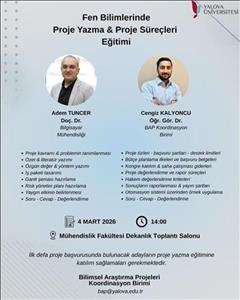 2026 Yılı Mart Dönemi Fen Bilimlerinde Proje Yazma Eğitimi 